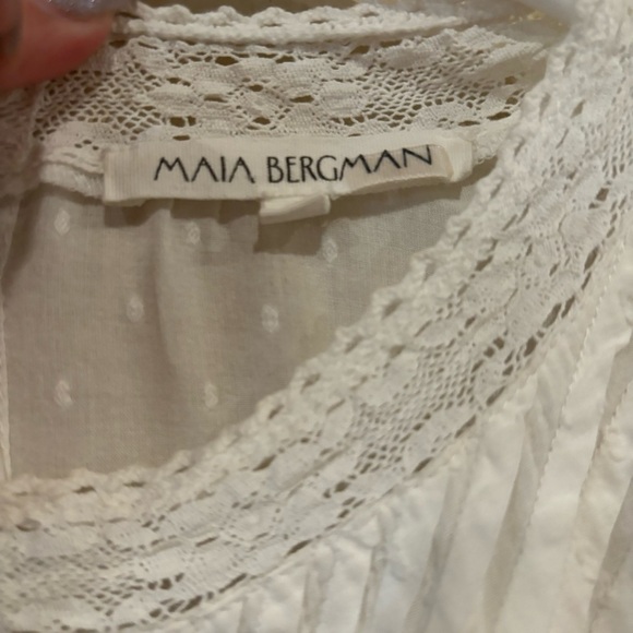 Maia Bergman Mery Dress white eyelet ruffles - Picture 9 of 12